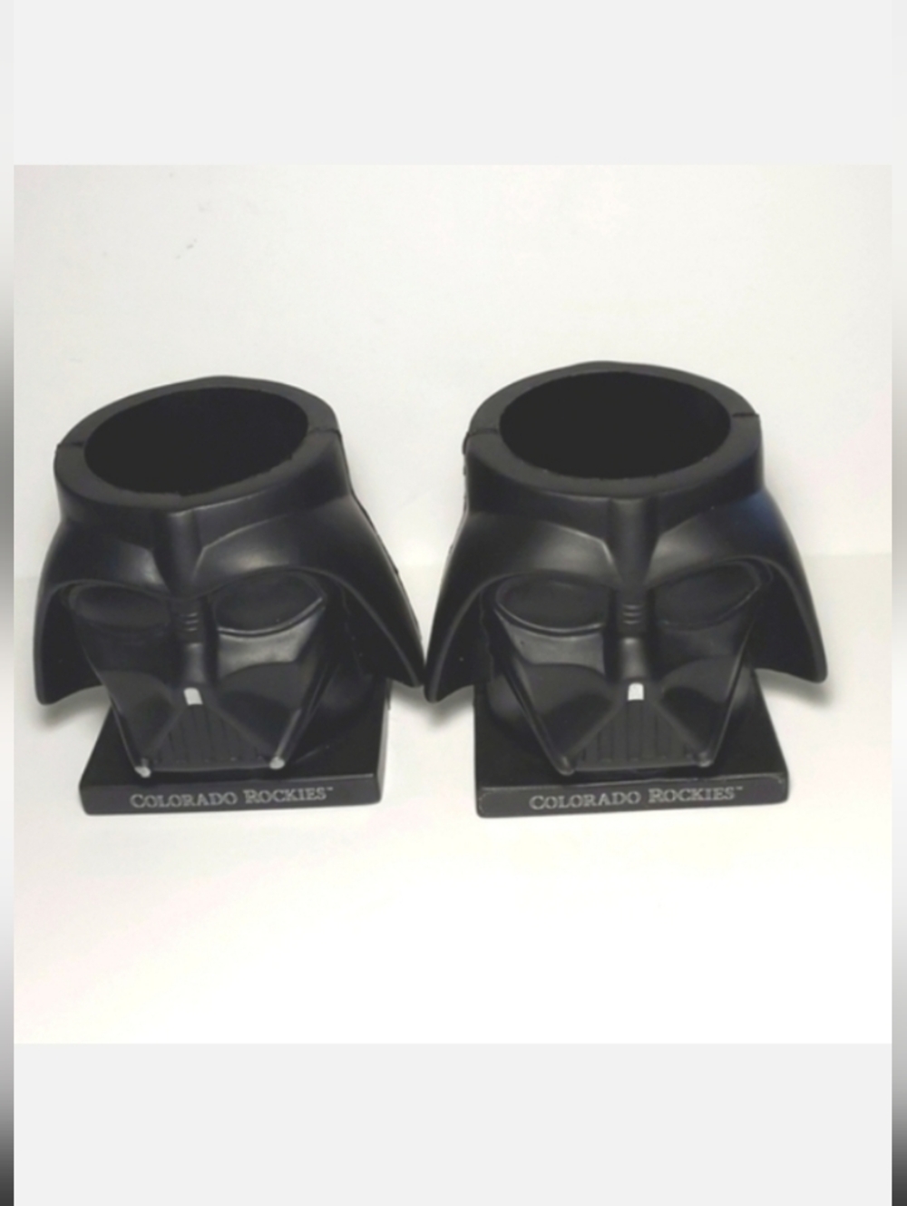 Set of 2 Darth Vader Can Koozie Rockies Baseball